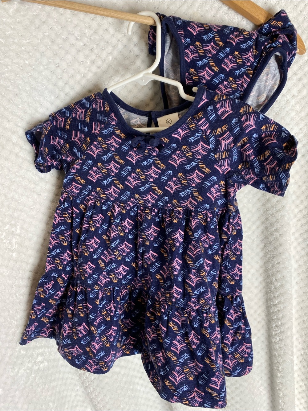 Hanna Andersson Navy Botanical Print Girls' Dress